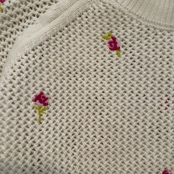 Spiritual Gangster Airy Mesh Embroidered Sweater - SMALL - Picture 3 of 4